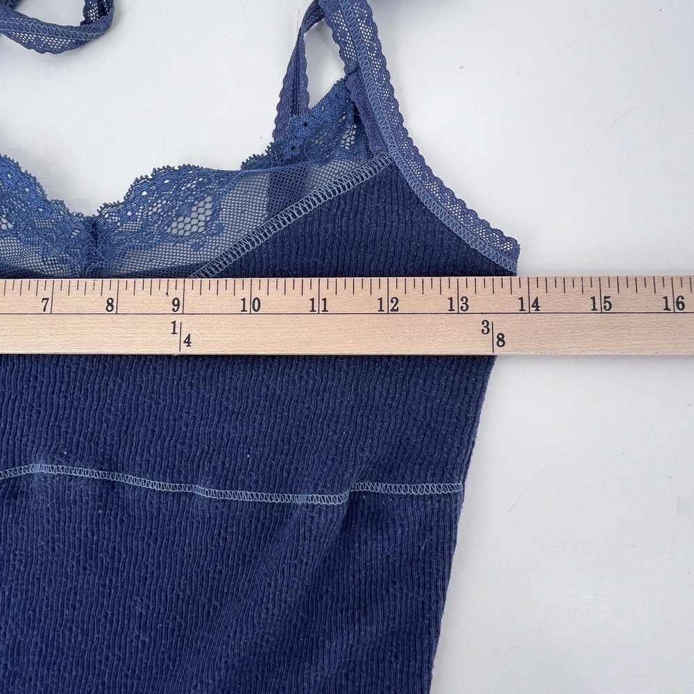 Y2K Abercrombie & Fitch babydoll lace trim camisole tank top Elena Gilbert Large - Picture 5 of 9